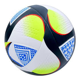 М'яч футбольний розмір 5, ПУ, 400*420г, ламінований, 1колір, пак. (12шт)