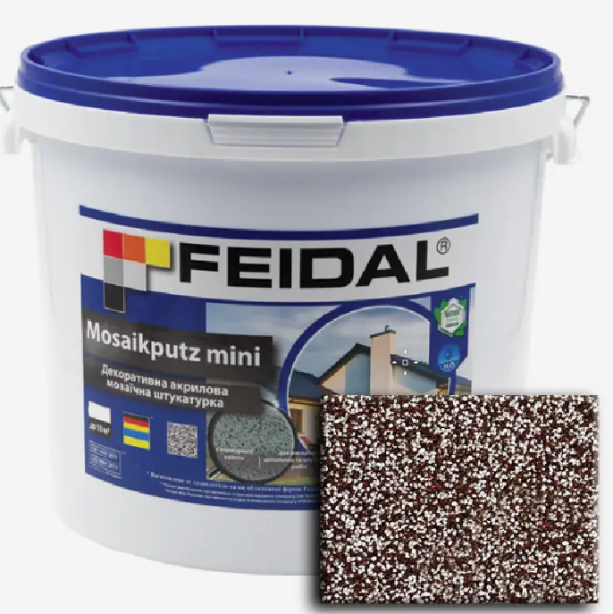 Декоративна акрилова мозаїчна штукатурка Feidal Mosaikputz mini А25 15кг
