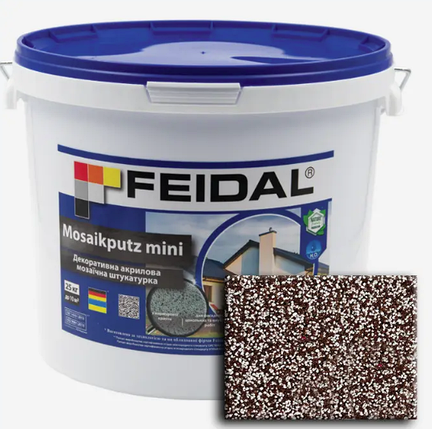 Декоративна акрилова мозаїчна штукатурка Feidal Mosaikputz mini А25 25кг, фото 1