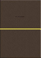 Планер недатированный А5, 208 страниц в линейку, мягкая обложка A5-7103 коричневый кремовый блок Школярик