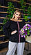 Жіноча блуза-вишиванка вільна великих розмірів 48-50,52-54,56-58,60-62, фото 6