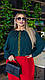 Жіноча блуза-вишиванка вільна великих розмірів 48-50,52-54,56-58,60-62, фото 3