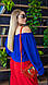 Жіноча блуза-вишиванка вільна великих розмірів 48-50,52-54,56-58,60-62, фото 2