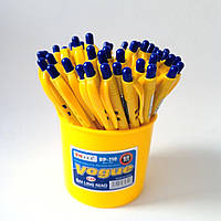 Ручка кулькова 1 мм, синяя автоматична | ручка жовто-блакитна | ручка патріотична | ручка українська |