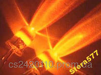 Светодиоды 5mm Ультра-Яркие Оранжевый 100 шт