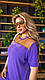 Жіночий літній костюм блуза з бриджами великих розмірів 48-50,52-54,56-58,60-62, фото 6