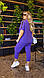 Жіночий літній костюм блуза з бриджами великих розмірів 48-50,52-54,56-58,60-62, фото 7
