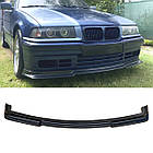 BMW E36 губа на звичайний бампер GT стилю ABS пластик БМВ Е36 накладка ГТ на передній рест дорест бампер не М