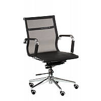 Офисное кресло Solano-3-mesh сетчатое черного цвета