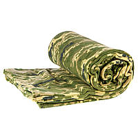 Тактический флисовый плед 150х200см одеяло для военных с чехлом, коврик плед покрывало. Цвет: пиксель