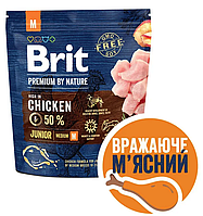 Brit Premium Junior M 1кг - корм для цуценят середніх порід