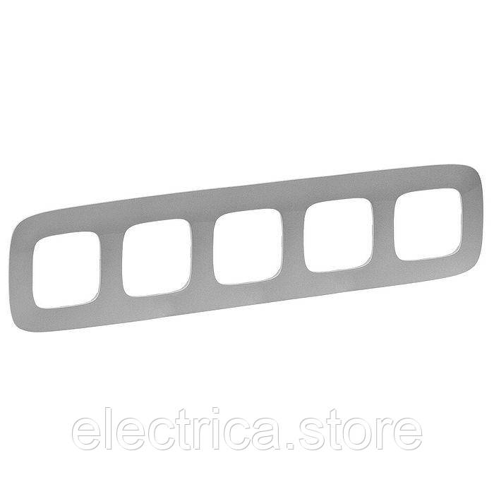 Рамка 5-постова Valena ALLURE алюміній 754395, фото 1