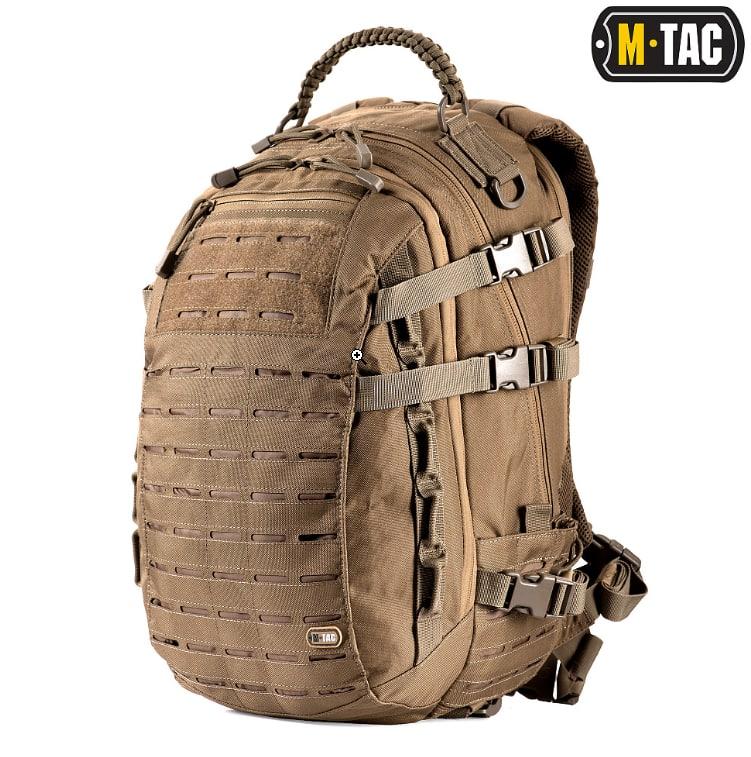 M-Tac рюкзак Mission Pack Laser Cut Coyote, Штурмовой рюкзак для военных ВСУ 27 литров EXT - фото 1 - id-p2200064124