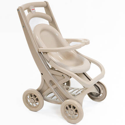 Пластикова коляска для ляльок Doloni Toys Eco Beige (0122/02eco) — стійка та стильна, фото 3