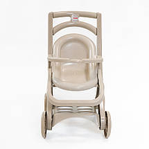 Пластикова коляска для ляльок Doloni Toys Eco Beige (0122/02eco) — стійка та стильна, фото 4