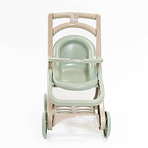 Пластикова коляска для ляльок Doloni Toys Eco Green (0122/01eco) — стійка та стильна, фото 4