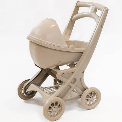 Пластикова коляска для ляльок Doloni Toys Eco Beige (0121/02eco) — стійка та стильна, фото 1