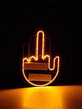 Світлодіодна рука LED-лампа з жестами для авто Hand Light з пультом керування, фото 5