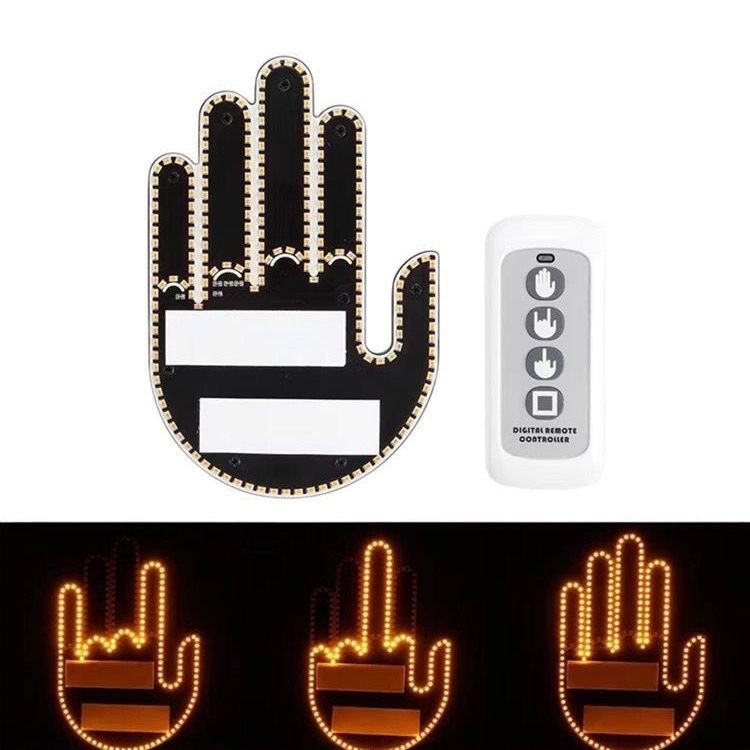 Світлодіодна рука LED-лампа з жестами для авто Hand Light з пультом керування