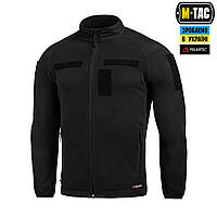 M-Tac куртка Combat Fleece Polartec Jacket Black, тактическая, флиска для ЗСУ, демисезонная, зимняя, военная