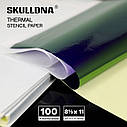 1 шт Трансферний папір для машинного перекладу Skulldna Thermal Stencil Paper - для тату., фото 3