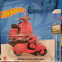 Hot Wheels 2024 Factory Fresh 1966 Vespa 90 SS 6/10 71/250 HRY52 Веспа мотоцикл Машинки колекційні Хот Вілс