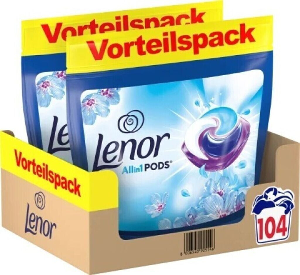 Капсули для прання універсал Lenor 4 в1 Водяна Лилія 104 шт, фото 1