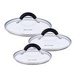 Набір каструль Kamille 6 предметів (1.8 л,2.5л, 3.5л) з нержавіючої сталі, фото 6