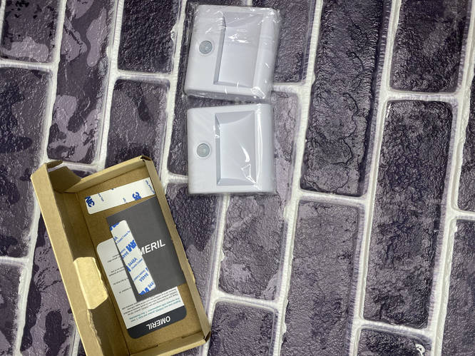 Ночник с датчиком движения, 2 светодиодных ночника с батарейным ...