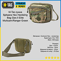 M-Tac сумка Sphaera Hex Hardsling Bag Gen.II Elite Multicam/Ranger Green, тактическая сумка мультикам EXT