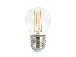Лампа світлодіодна 4w G45 filament E27 4000K (075-N) ТМ LUXEL