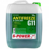 Антифриз S-POWER Antifreeze G11 Green (10 кг) ( spg11g10lcan | raznye )