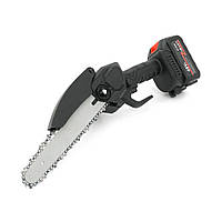 Акумуляторна ланцюгова пилка Mini Chain Saw 15cm, 48V, зарядне + 2 аккумулятори, Case