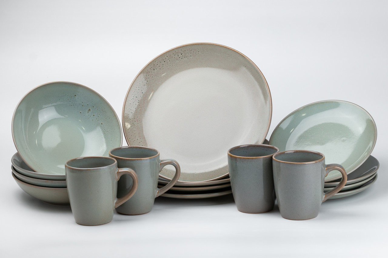 Набір столового посуду 4 предмети чашка / миска для супу / салатник / обідня тарілка HP20342
