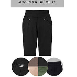 Жіночі бриджі Великі розміри (Мікс Кольорів) Розміри: 52,54,56 (16130)