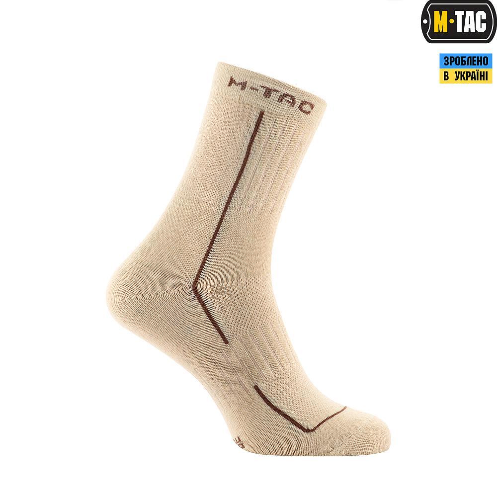 M-Tac носки легкие Mk.3 Sand, тактические носки, армейские носки высокие, мужские легкие носки хаки EXT - фото 2 - id-p2200085851