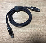 Кабель для швидкого заряджання Type-C 60 W 1 метр з дисплеєм Gray, фото 2
