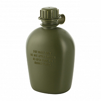 M-Tac фляга пластиковая 1л. Olive, тактическая фляга бутылка, военная фляга, фляга олива для воды EXT