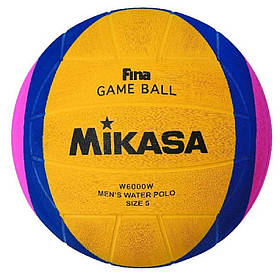 М'яч для водного поло чоловічий розмір №5 Mikasa W6000W