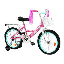 18164 CL Велосипед 2-колісний 18 дюймів Corso кошика, прикраси, ручне гальмо, дзвіночок