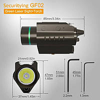 GF02 2 в 1 Мини-тактический фонарик Светодиодный охотничий свет Факел