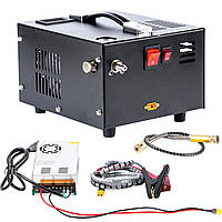 Новый Портативный воздушный компрессор pcp 4500psi 300bar 12v DC или 110v AC с источником питания