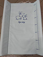 Пеленальний килимок "Зайчики" 50*70 см (м`ятний) KR-009-105 TEGA якість польща  швидка відправка