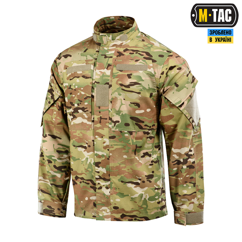 M-Tac кітель польовий ріп-стоп Multicam, армійський тактичний кітель, чоловіча сорочка, літній кітель мультикам EXT
