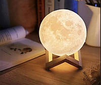 Настольный светильник аккумуляторный 3D Moon Lamp ART-0162/ 1915/ 13см (36)