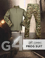 Костюм тактичний польовий Combat Series G4 мультикам з наколінниками S M L XL 2XL 3XL EXT