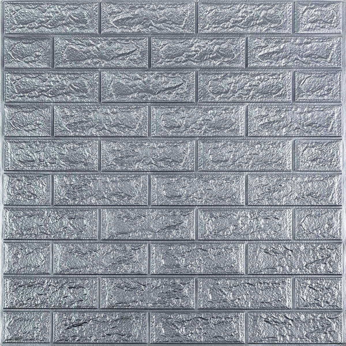 Панель стінна 3D 700х770х2мм СЕРЕБРО (D) SW-00001908