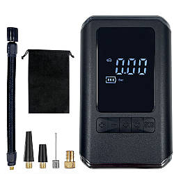 Портативний компресор акумуляторний, 4000mAh, 25л/хв / Автокомпресор портативний з ліхтариком