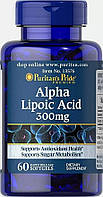 Альфа-липоевая кислота Puritan's Pride Alpha Lipoic Acid 300 mg 60 Softgels z17-2024