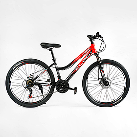 Велосипед спортивний Corso KLEO на 26 дюймів, Black 26659
